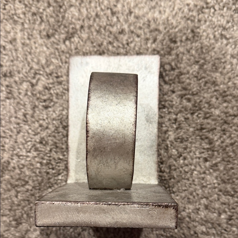 Silver Bookends Distressed Look of Silver and Rust Brown Color - Picture 4 of 9